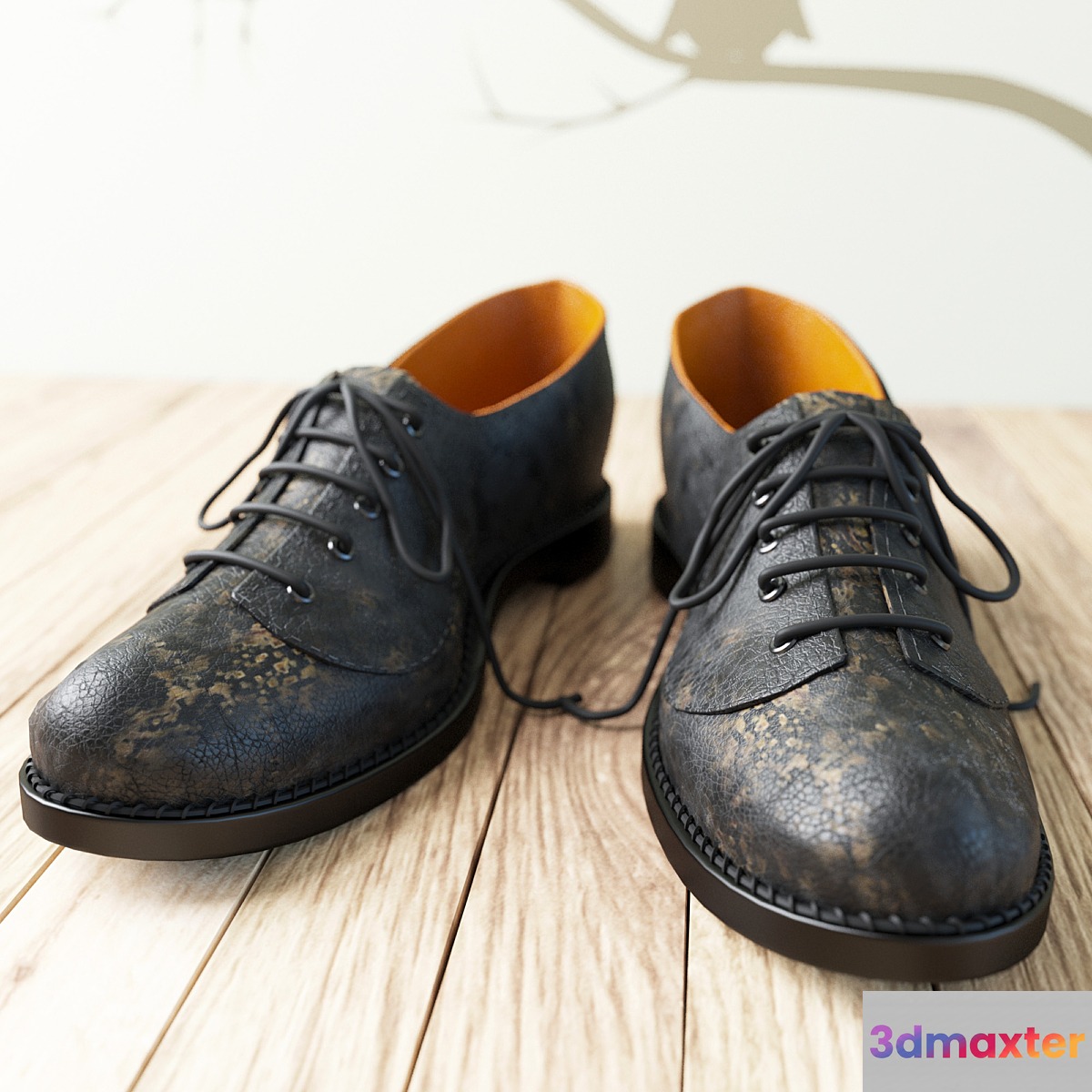 Classic Male Shoes 3D Max