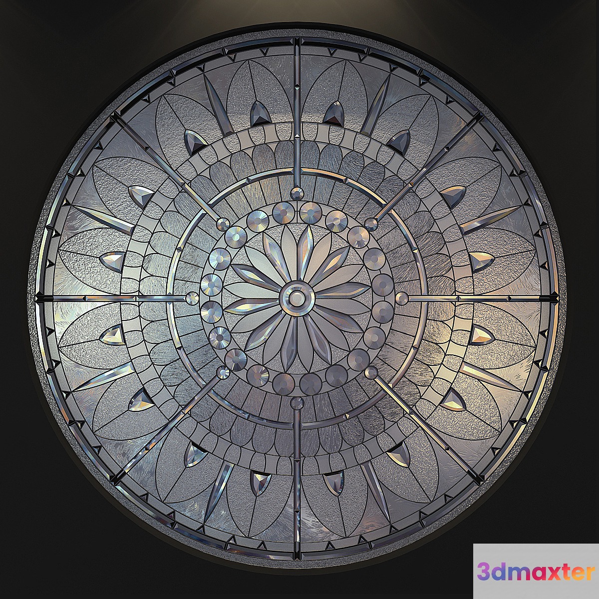Stained glass round - No.2 3D Max