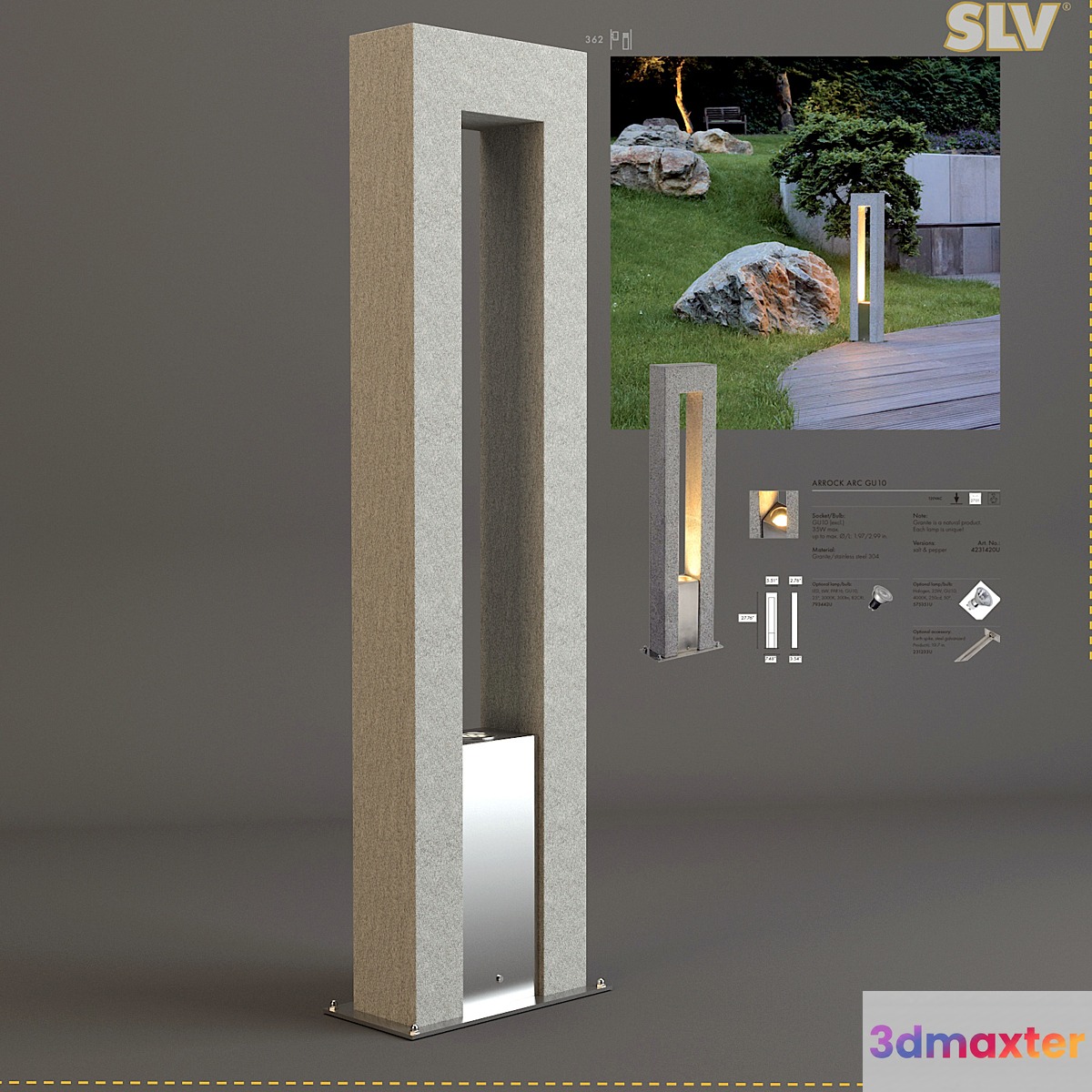 SLV-ARROK ARC GU10 - No.2 3D Max