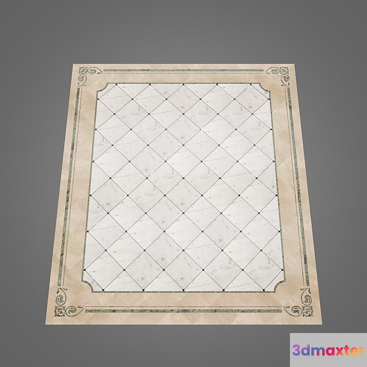 Panels made of marble - No.3 3D Max