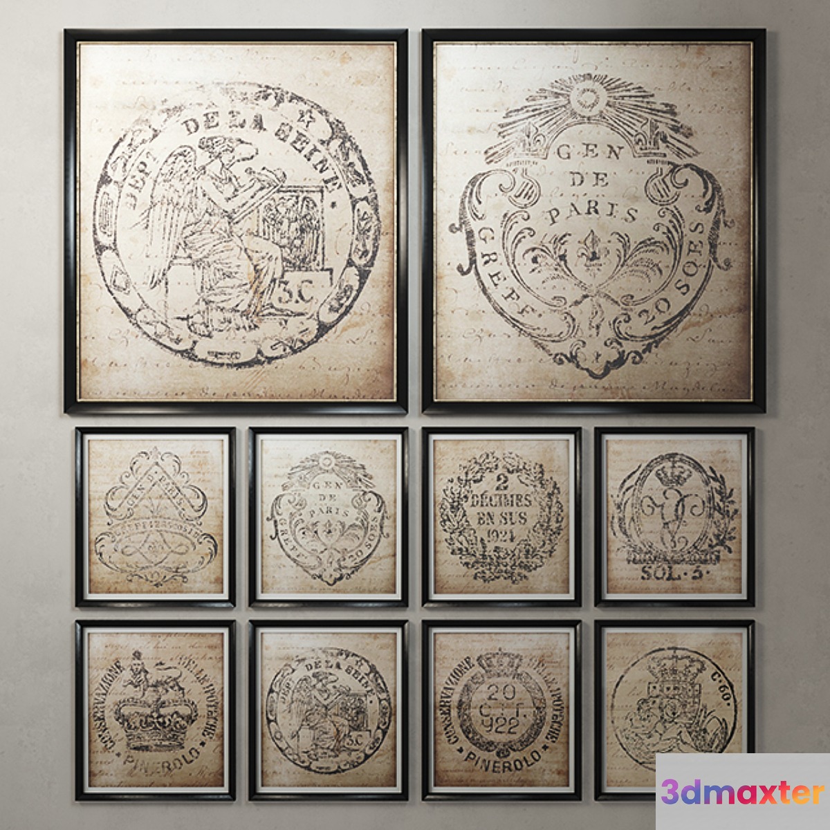 Restoration Hardware 18th c. European Document Seals