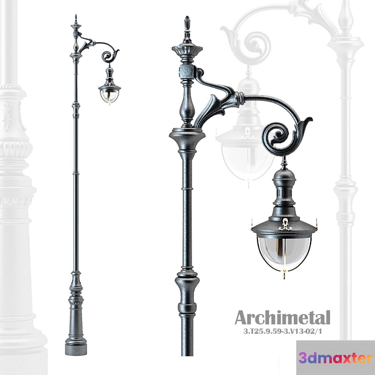 Lighting poles Archimetall 3D Max