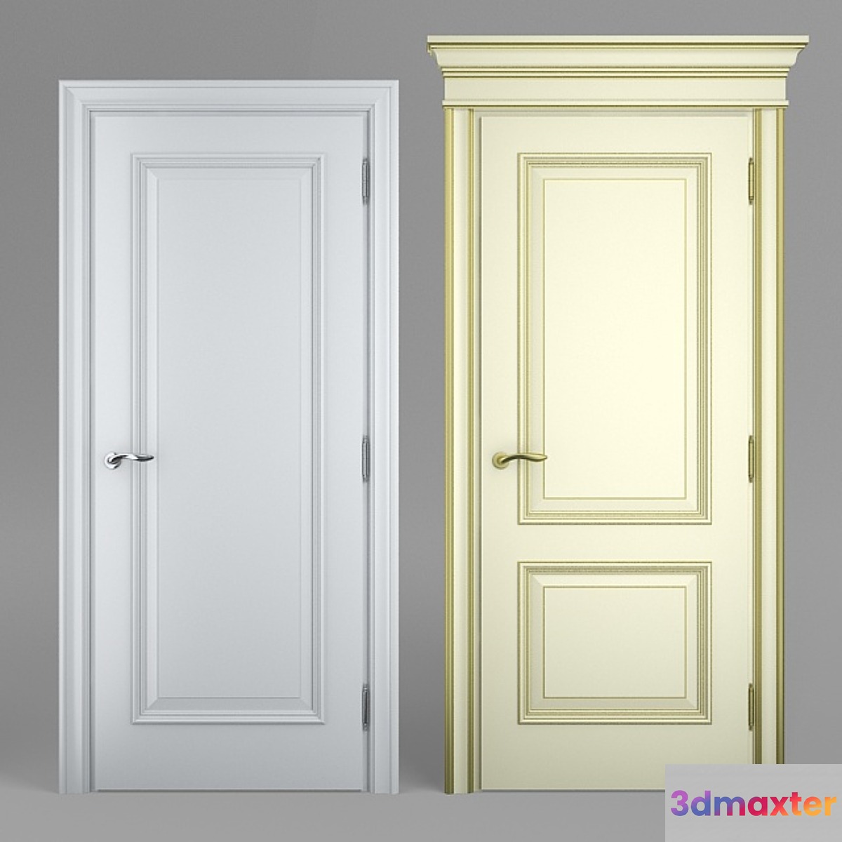Massivstyle Interier Door Model 04 3D Max