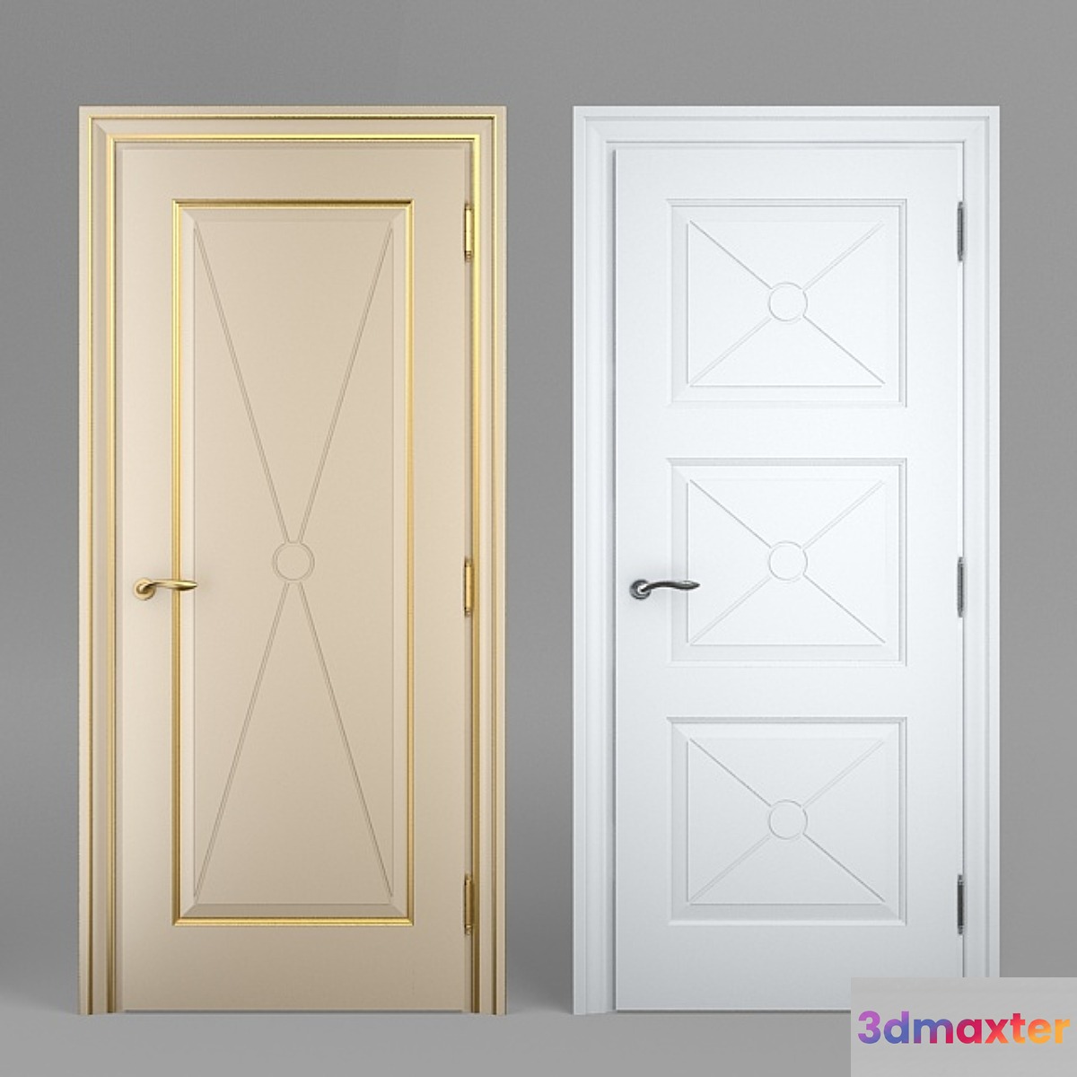 Massivstyle Interier Door Model 12 3D Max
