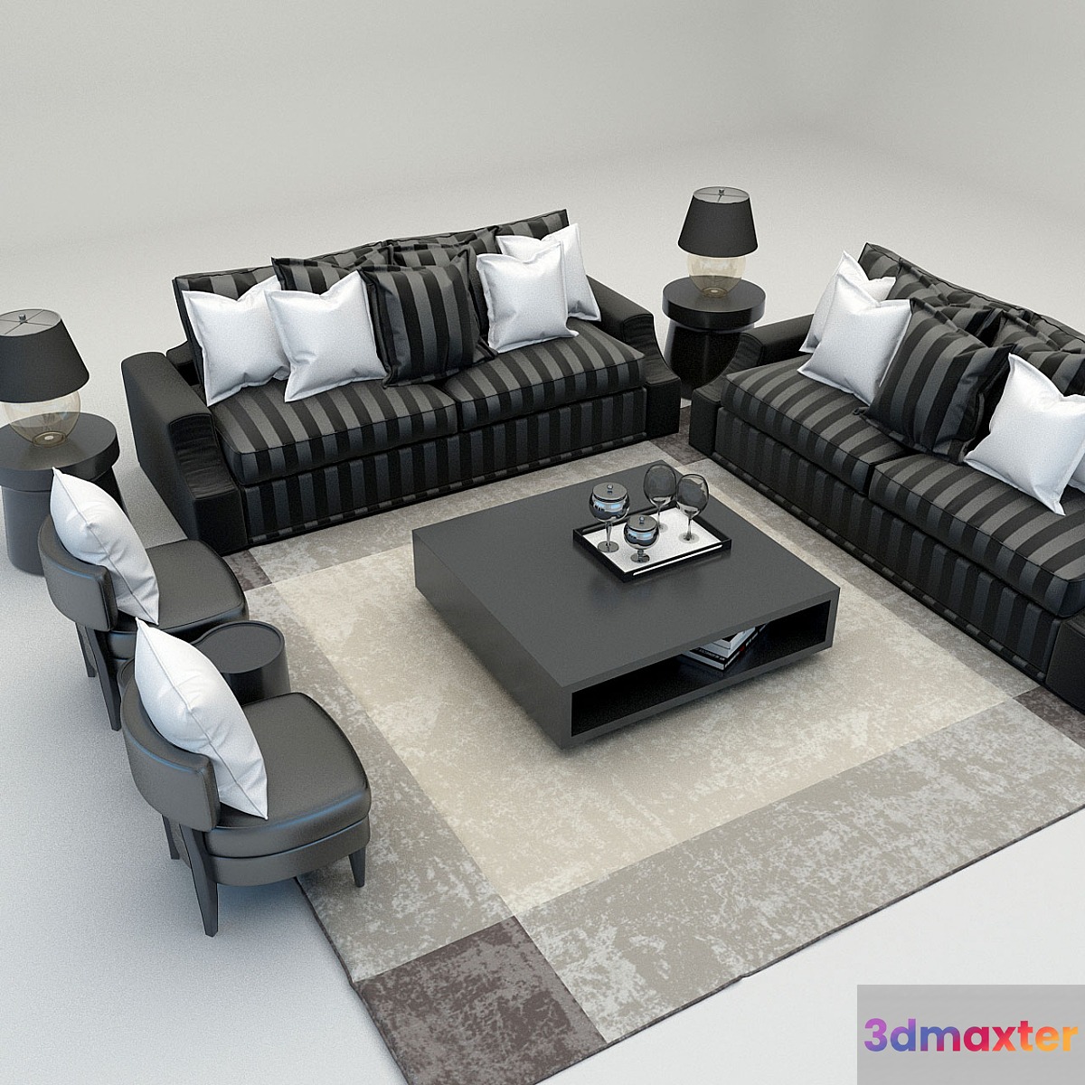 Sofa collection 3D Max