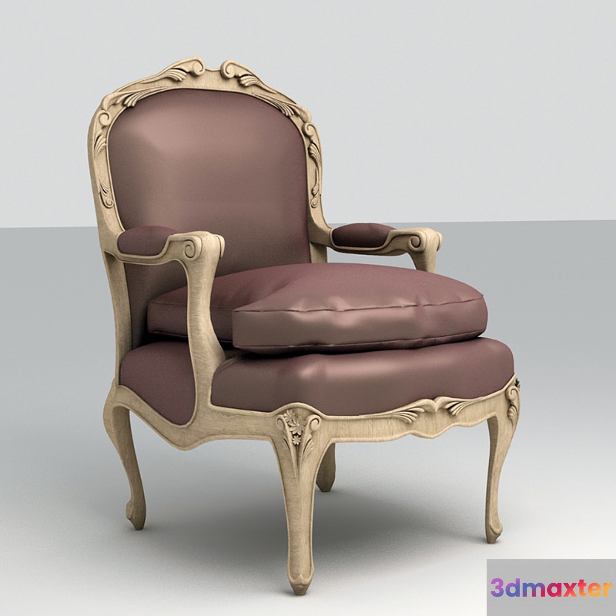 Classic Louis XV chair - No.2 3D Max
