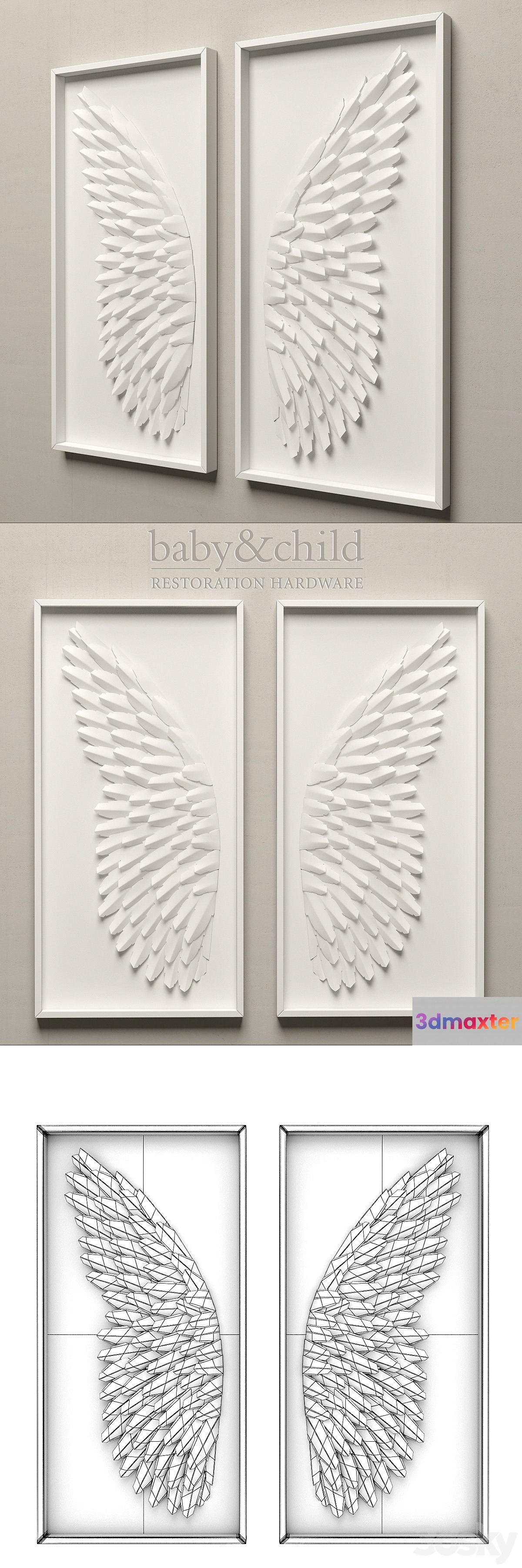RH _ ANGEL WING ART 3D Max