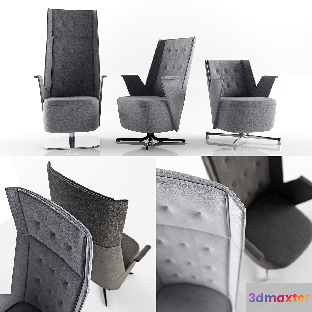 ESTEL EMBRACE lounge chairs - No.2 3D Max