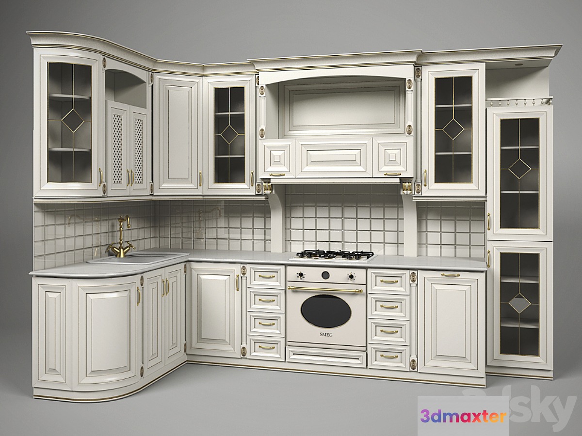 Kitchen GVARNERI 3D Max