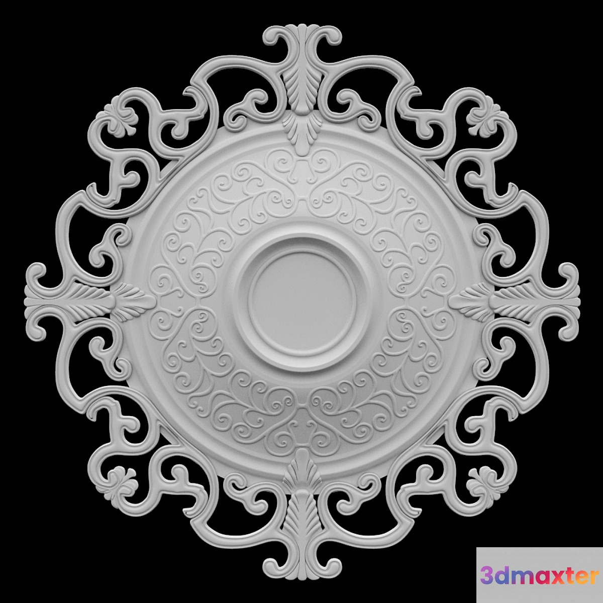 Rosette ceiling №3 3D Max