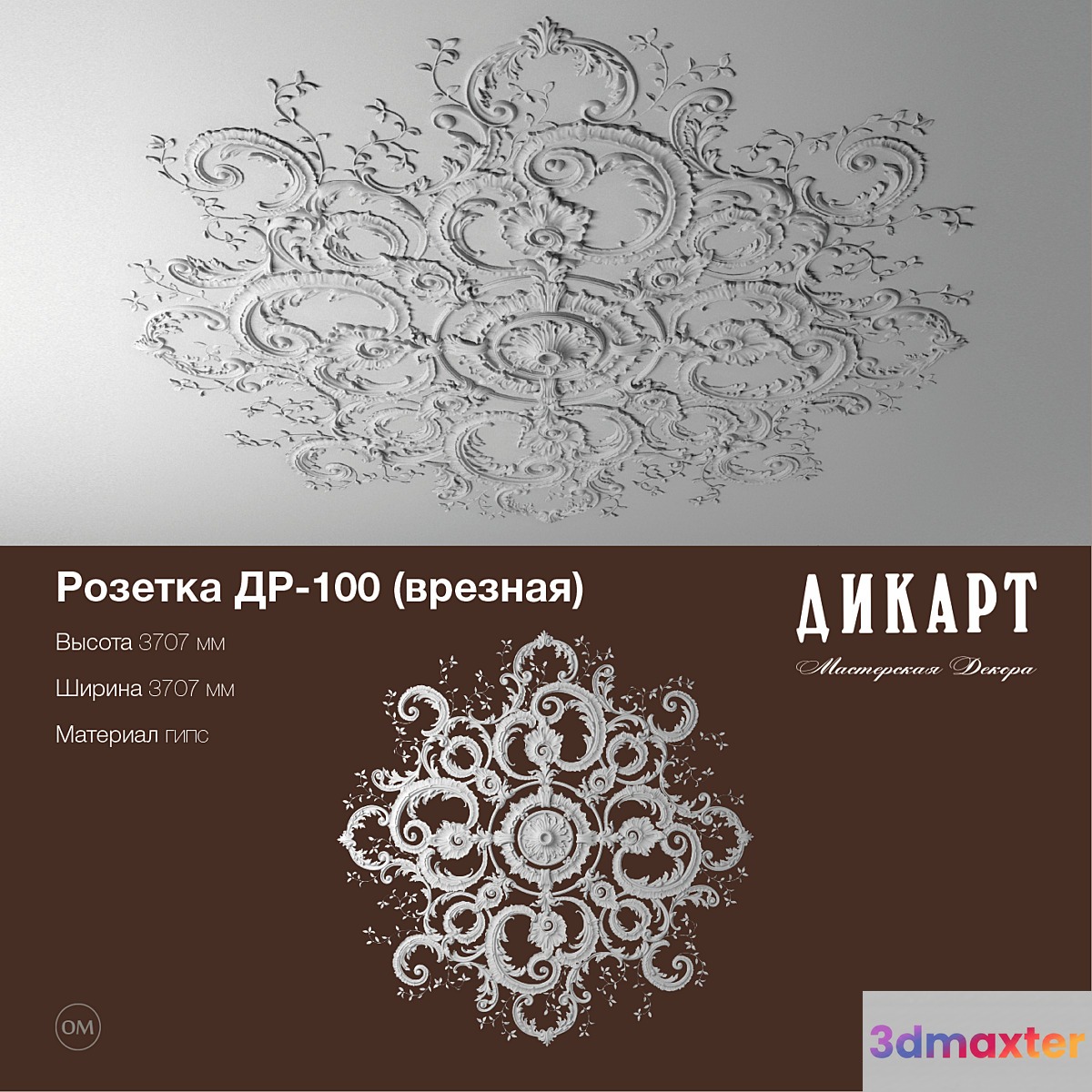 DR-100_3707x3707mm 3D Max