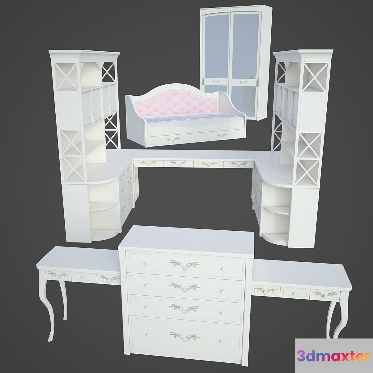 Set children's furniture in the style of Provence