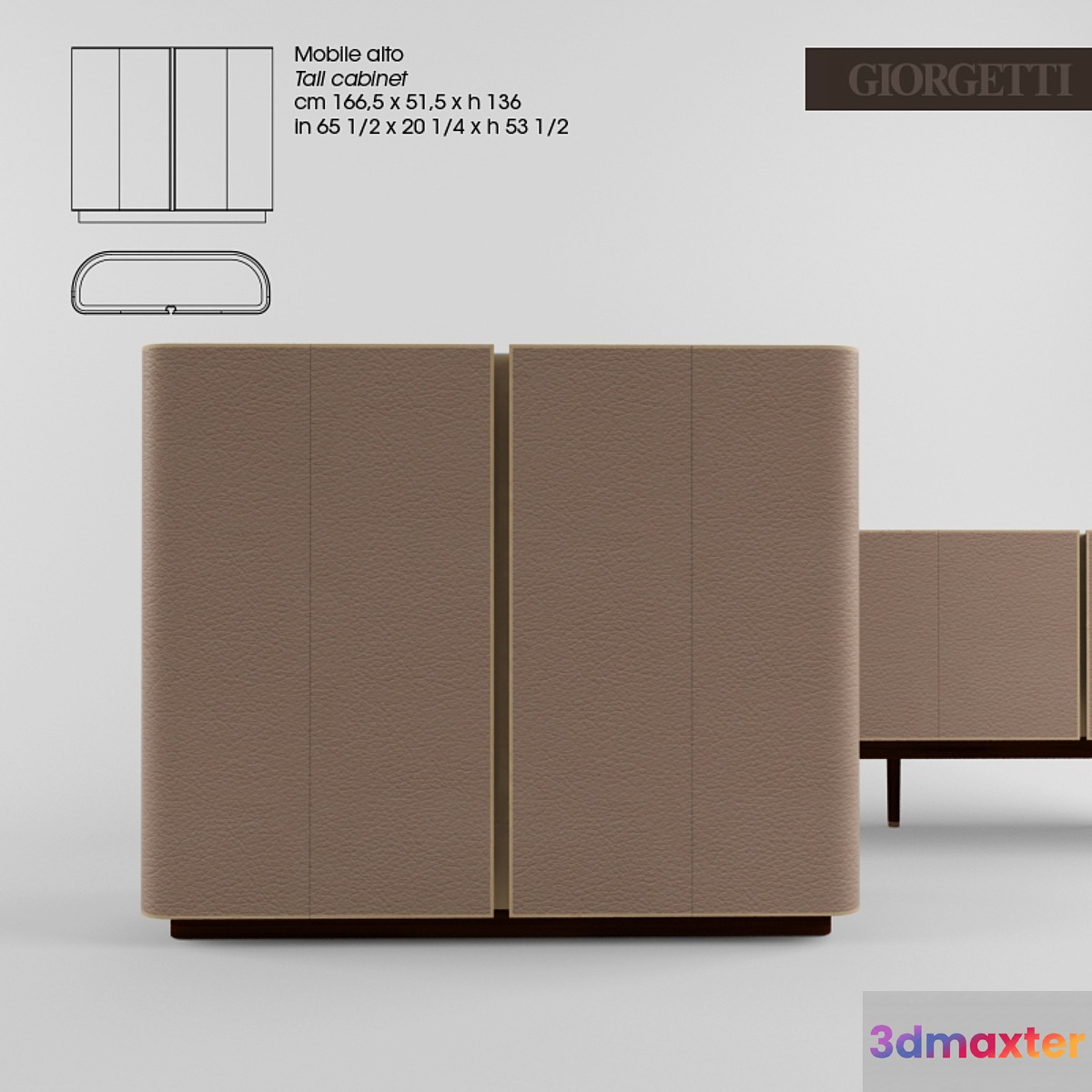 Giorgetti MOORE 3D Max