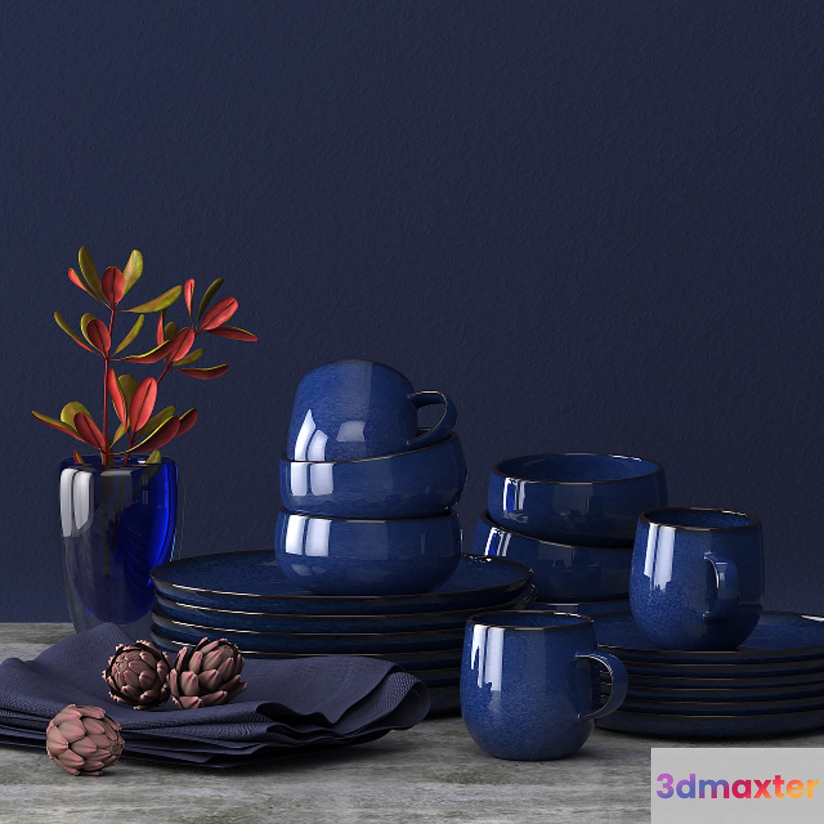 Lake Dinnerware 3D Max