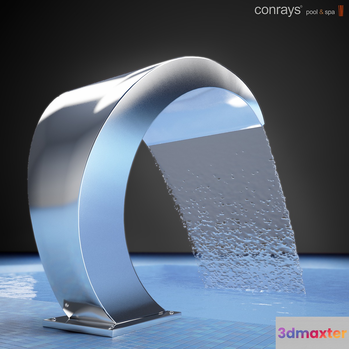 Waterfall Pool Cobra 3D Max