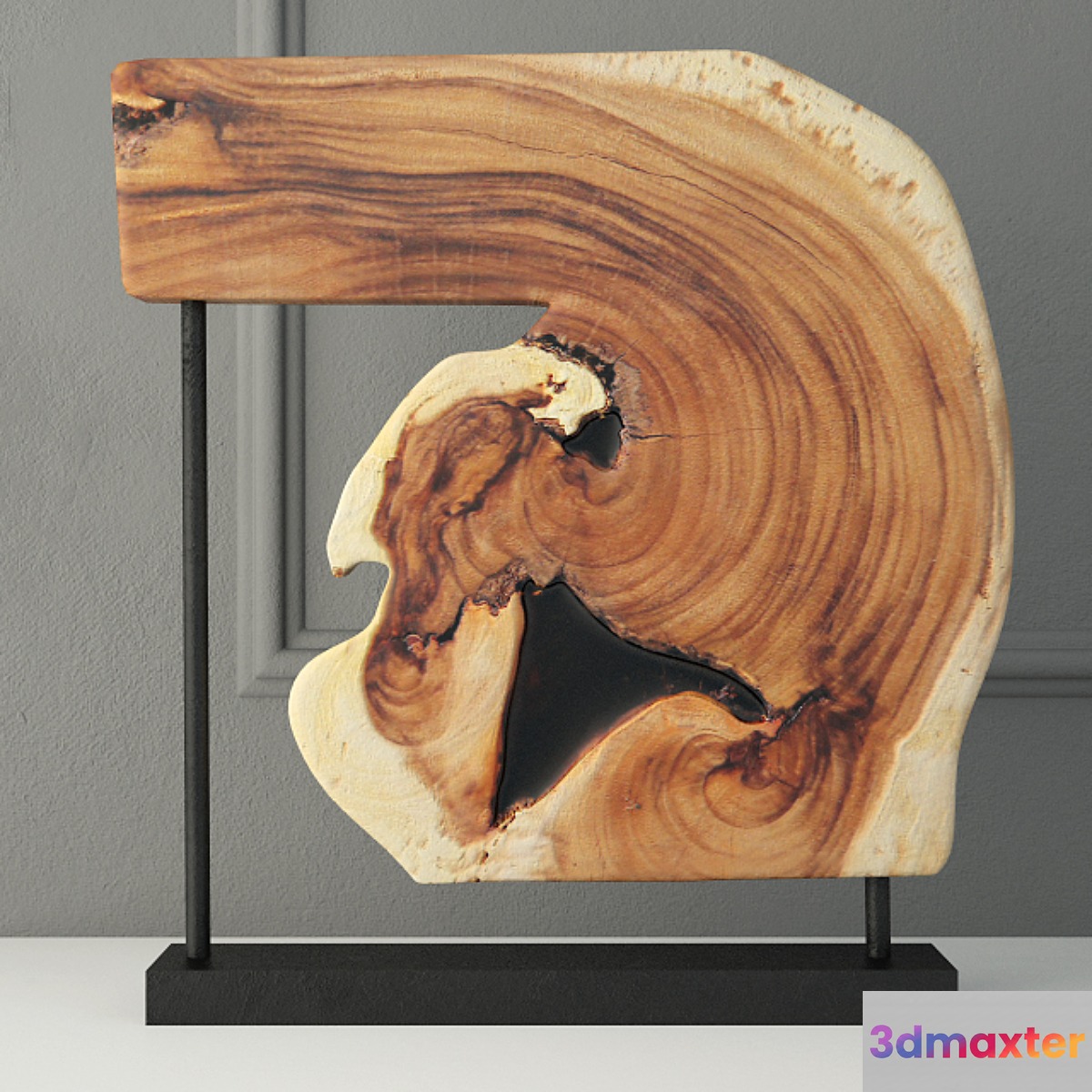 Wooden Decoration on Stand 10 3D Max