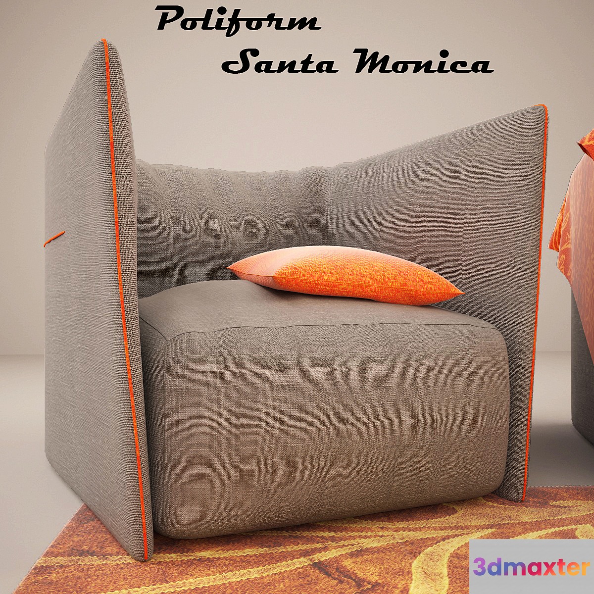 Armchair Santa Monica 3D Max