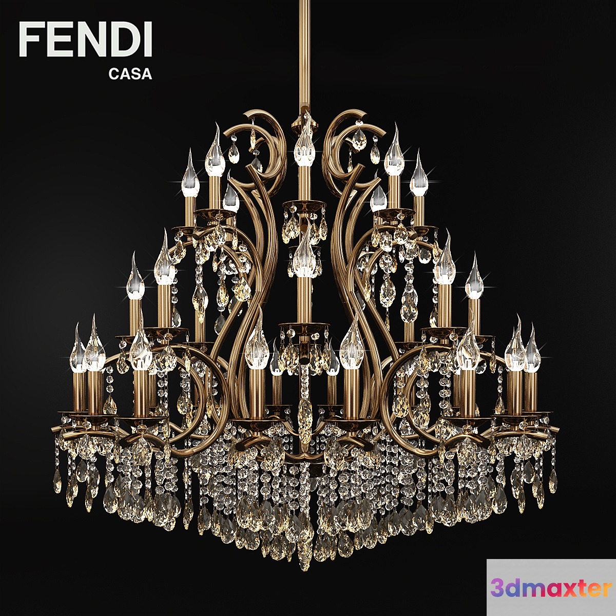 Chandelier _ Fendi Casa 3D Max