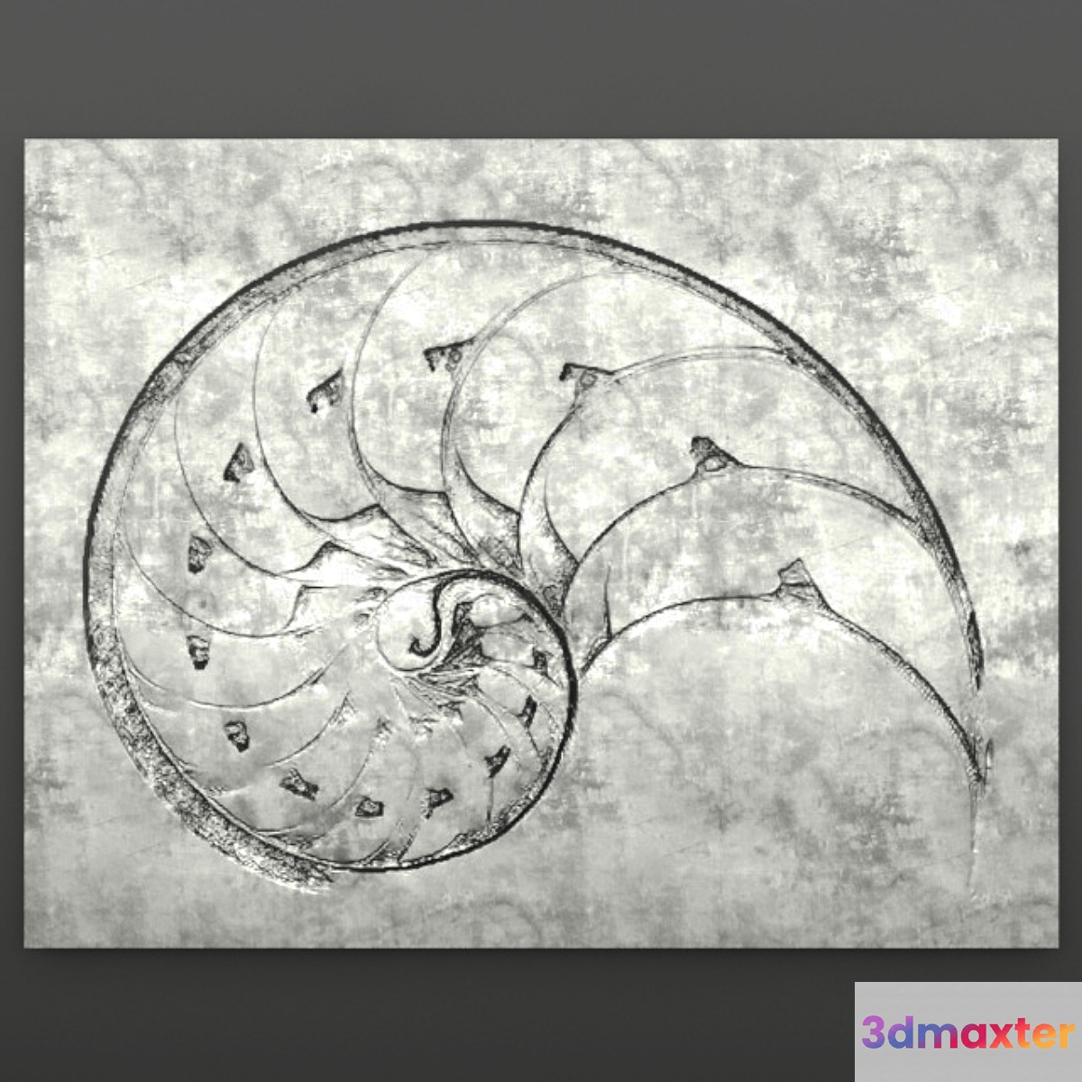 Decor for wall. Panel. Amon. 3D Max