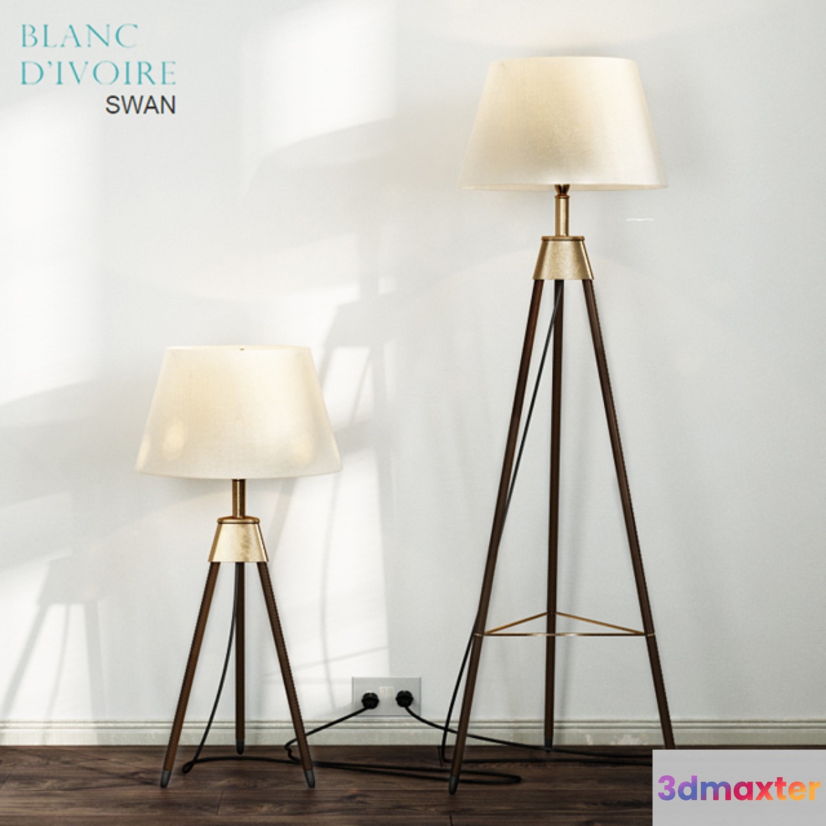 Blanc Divoire TRIPOD lamp 2 versions - No.2