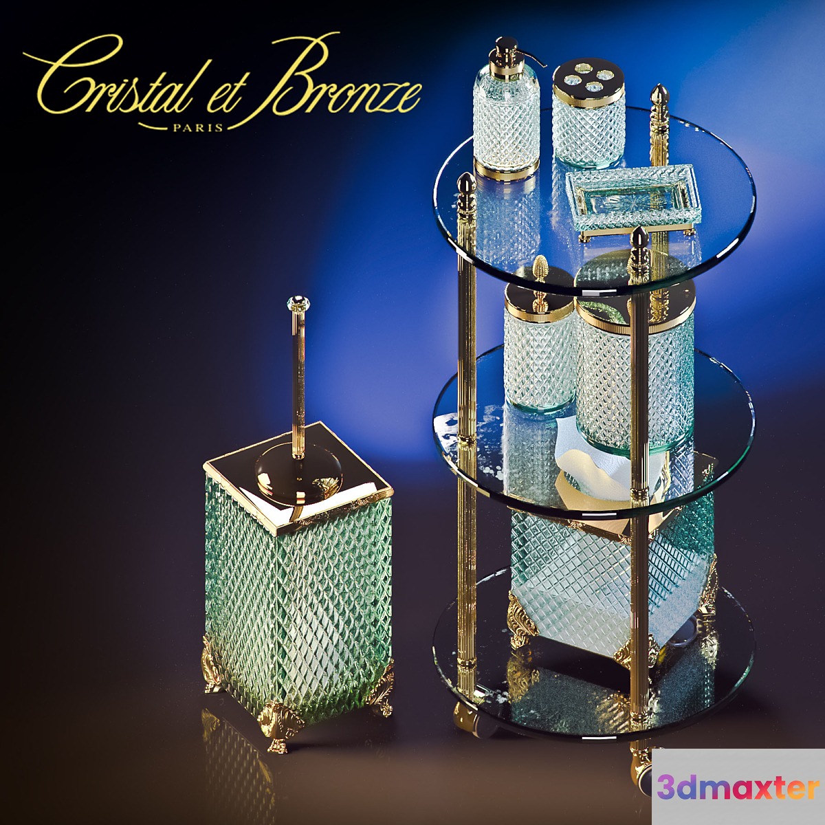 Cristal et bronze - Prestige - Cut Cristal 3D Max