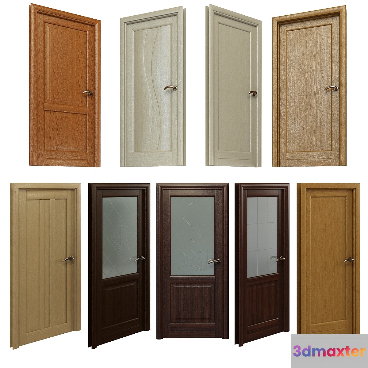 A set of interior doors (part 3) 11sht. 3D Max
