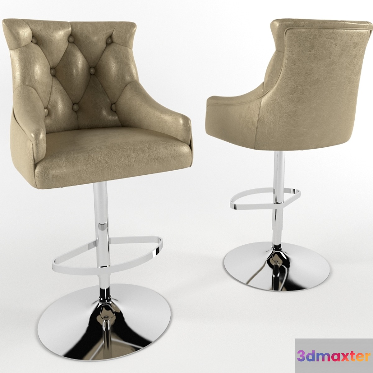 Bar stool itaca 3D Max