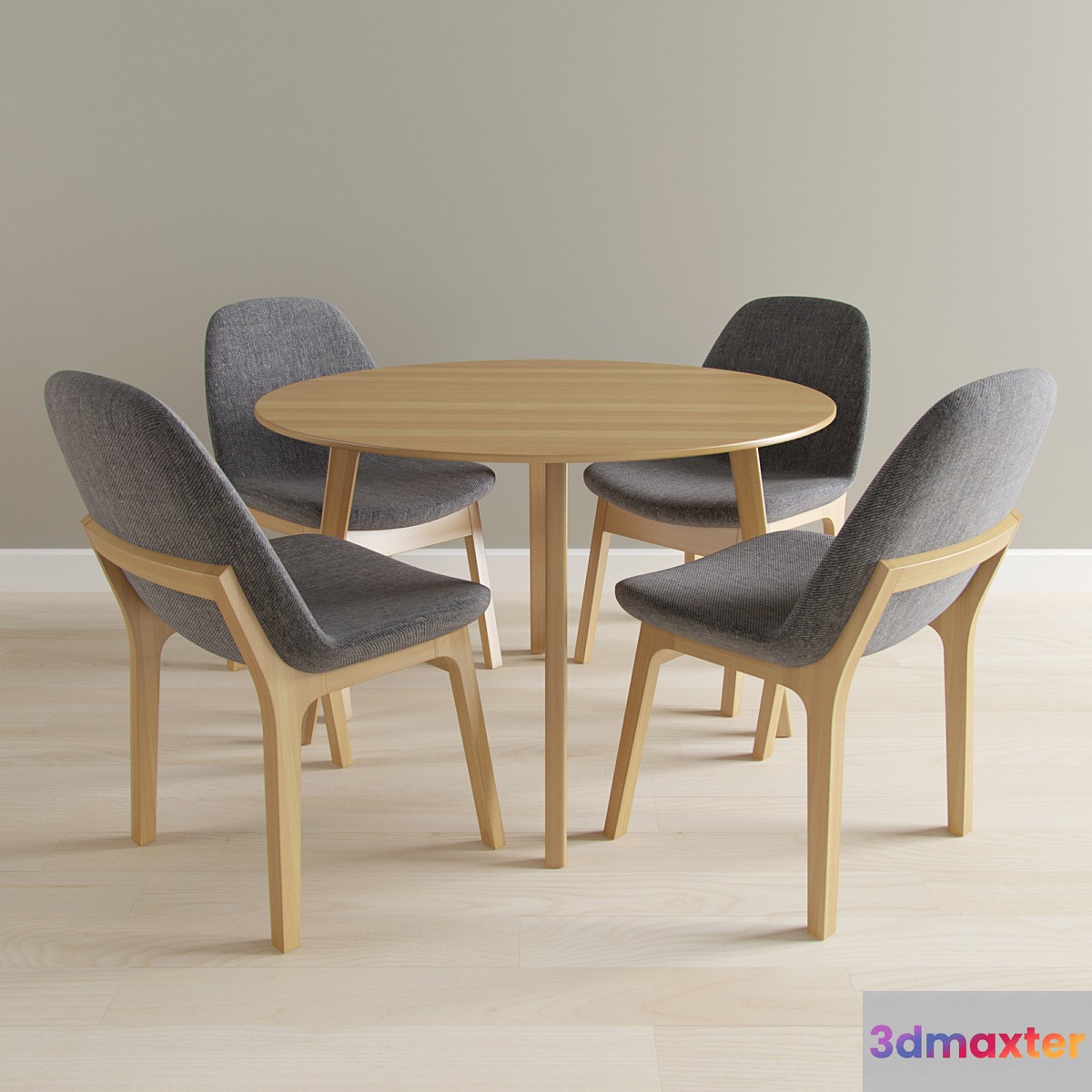 Modern Dining Table + Eiffel Wood Chair