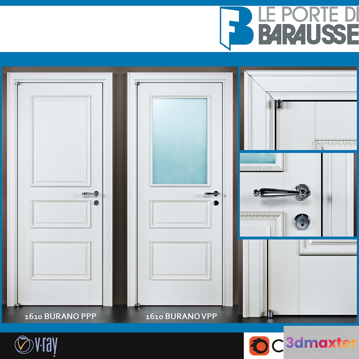 Barausse doors 3D Max
