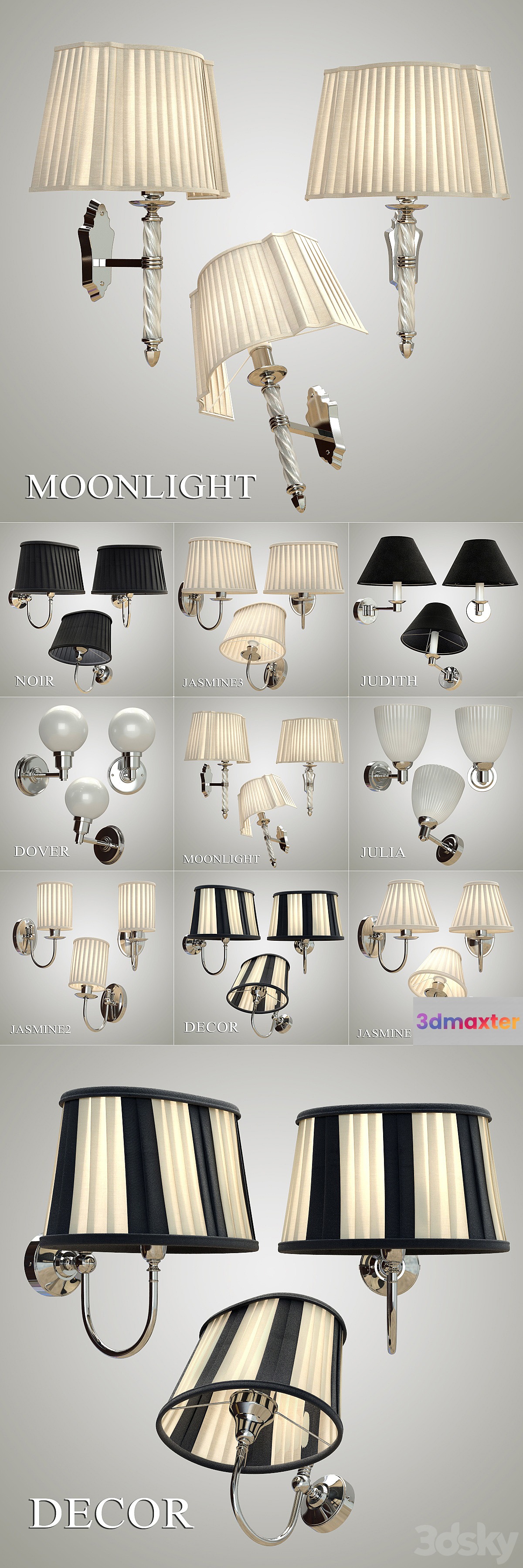 Devon & Devon _ Sconces PART 2 3D Max