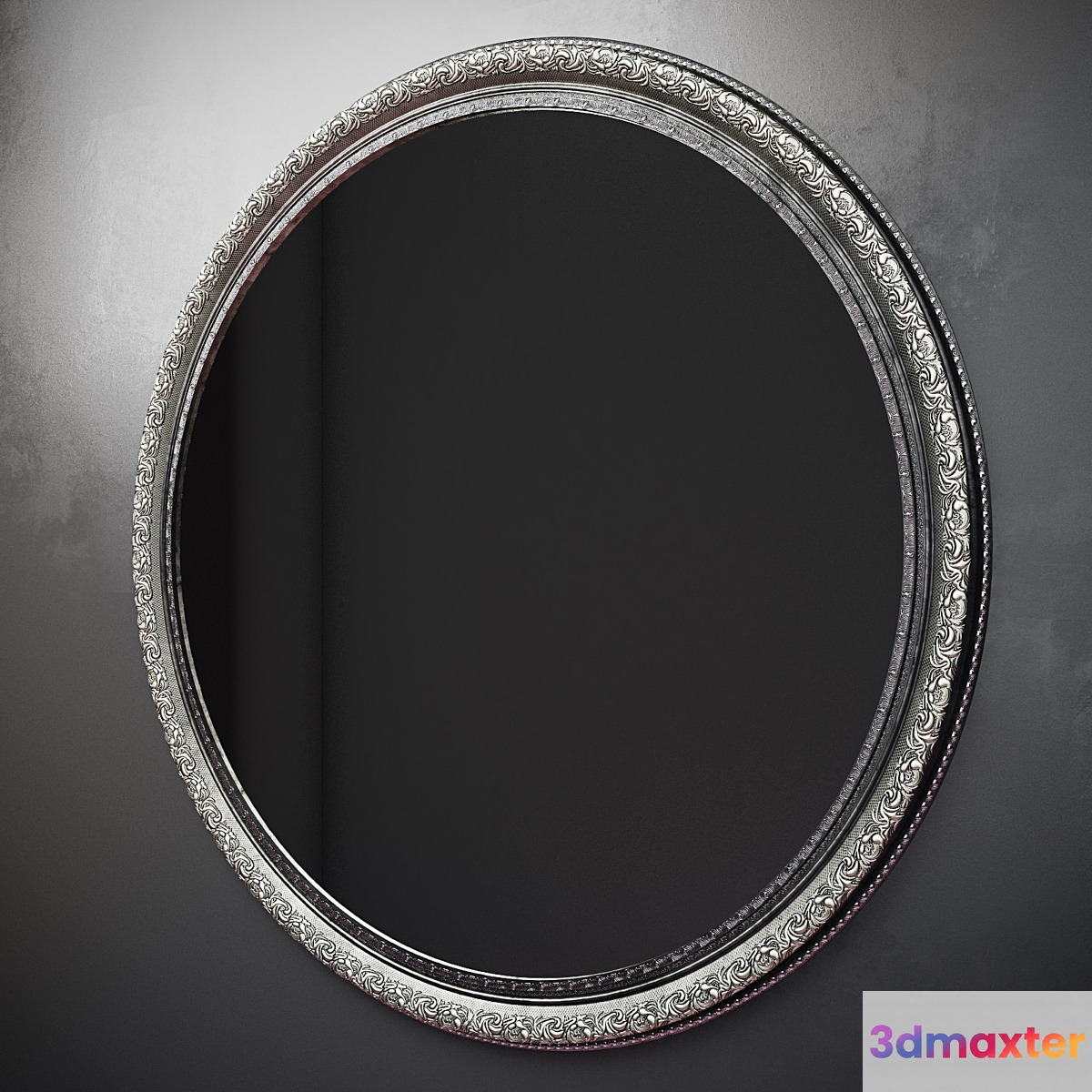 Round Mirror (baguette art.BR 1034-BK)