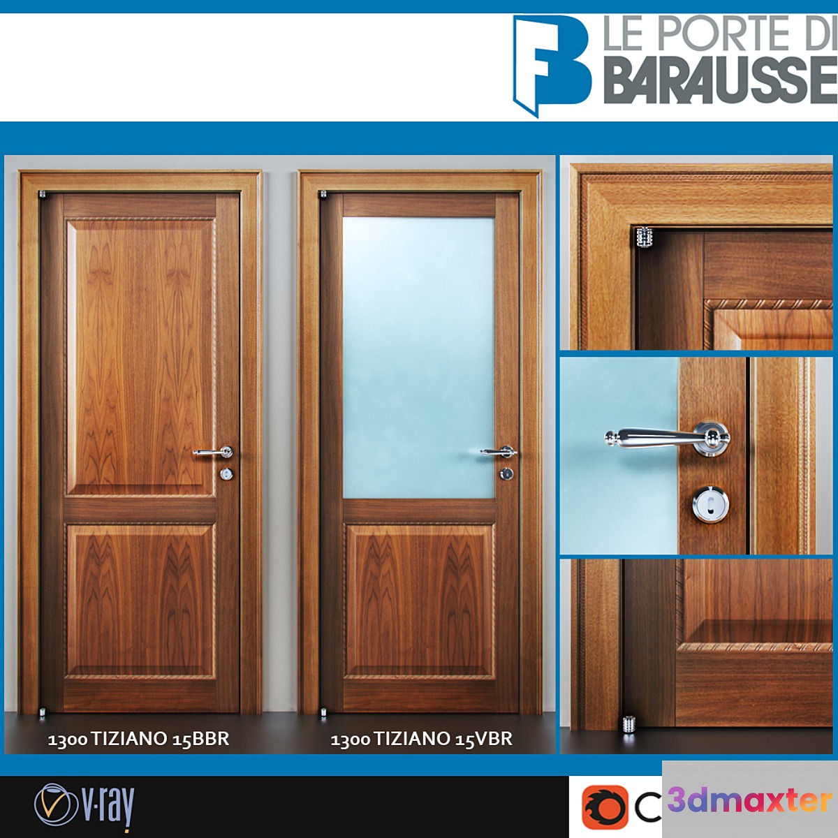 Barausse doors - No.7 3D Max