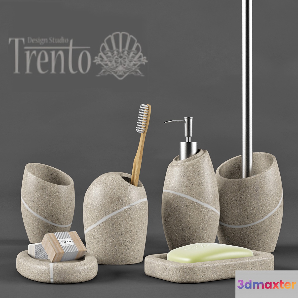 Bathroom Trento Sea Stone 3D Max
