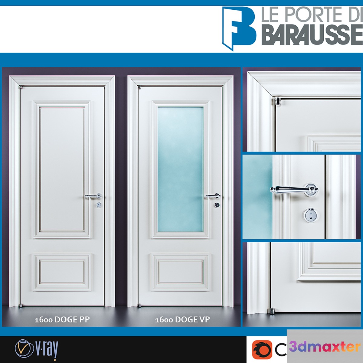 Barausse doors 3D Max