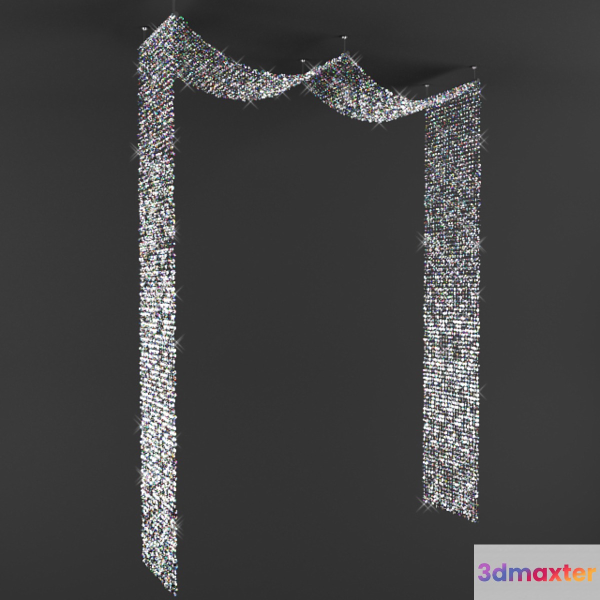 Diamonds Beaded Decor 3D Max
