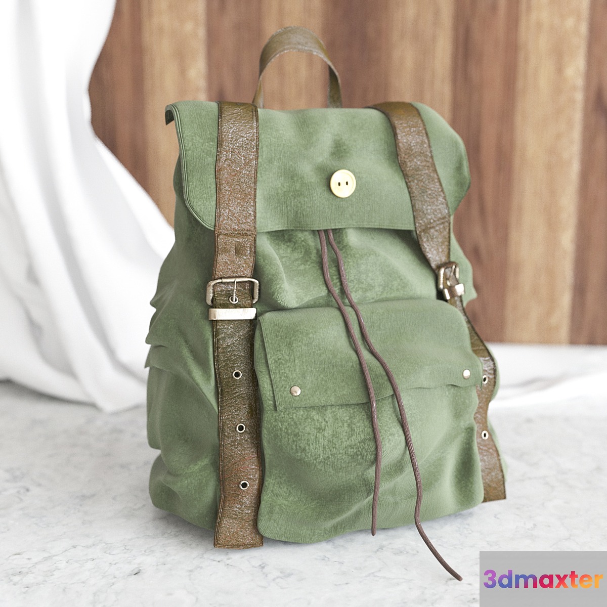 Vintage Backpack - No.2 3D Max