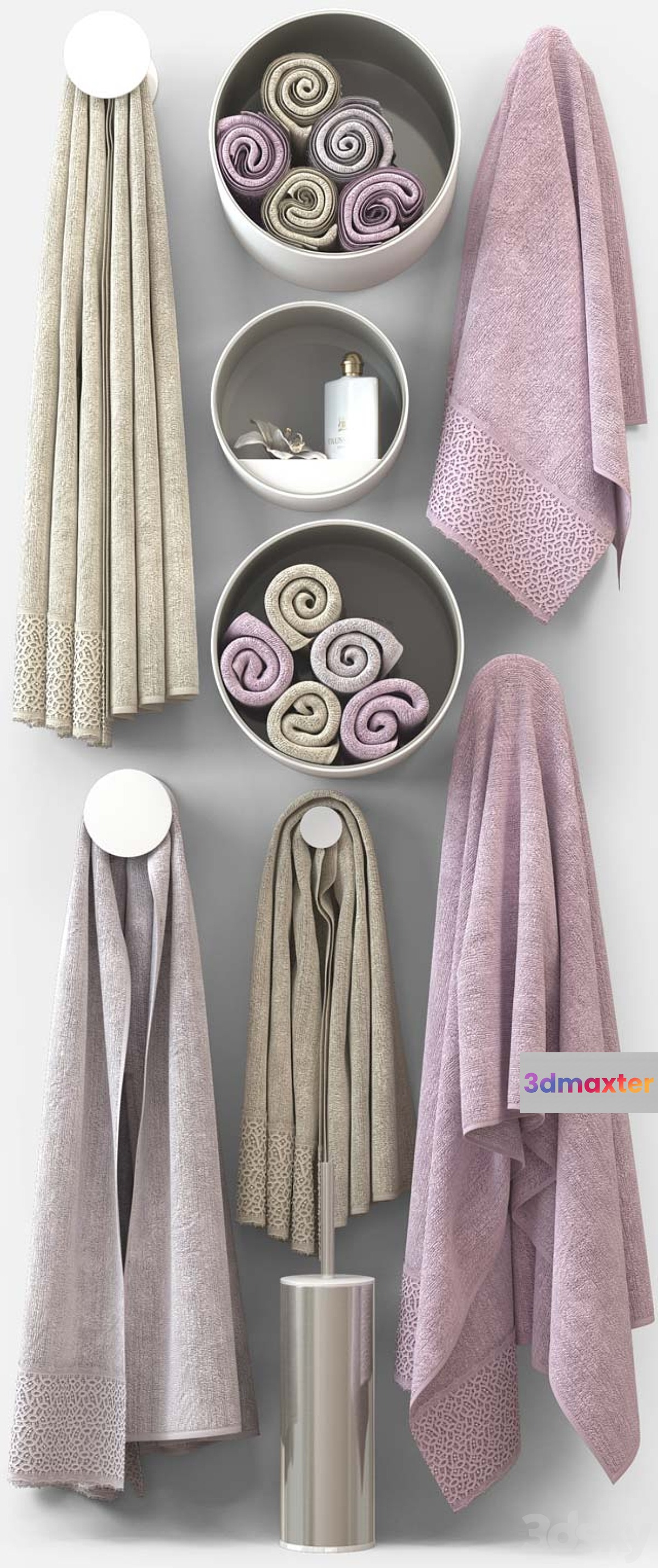 Towels m24 3D Max