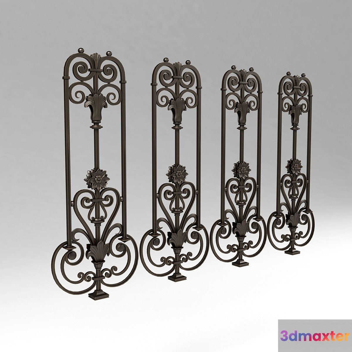 Forged baluster 22 3D Max