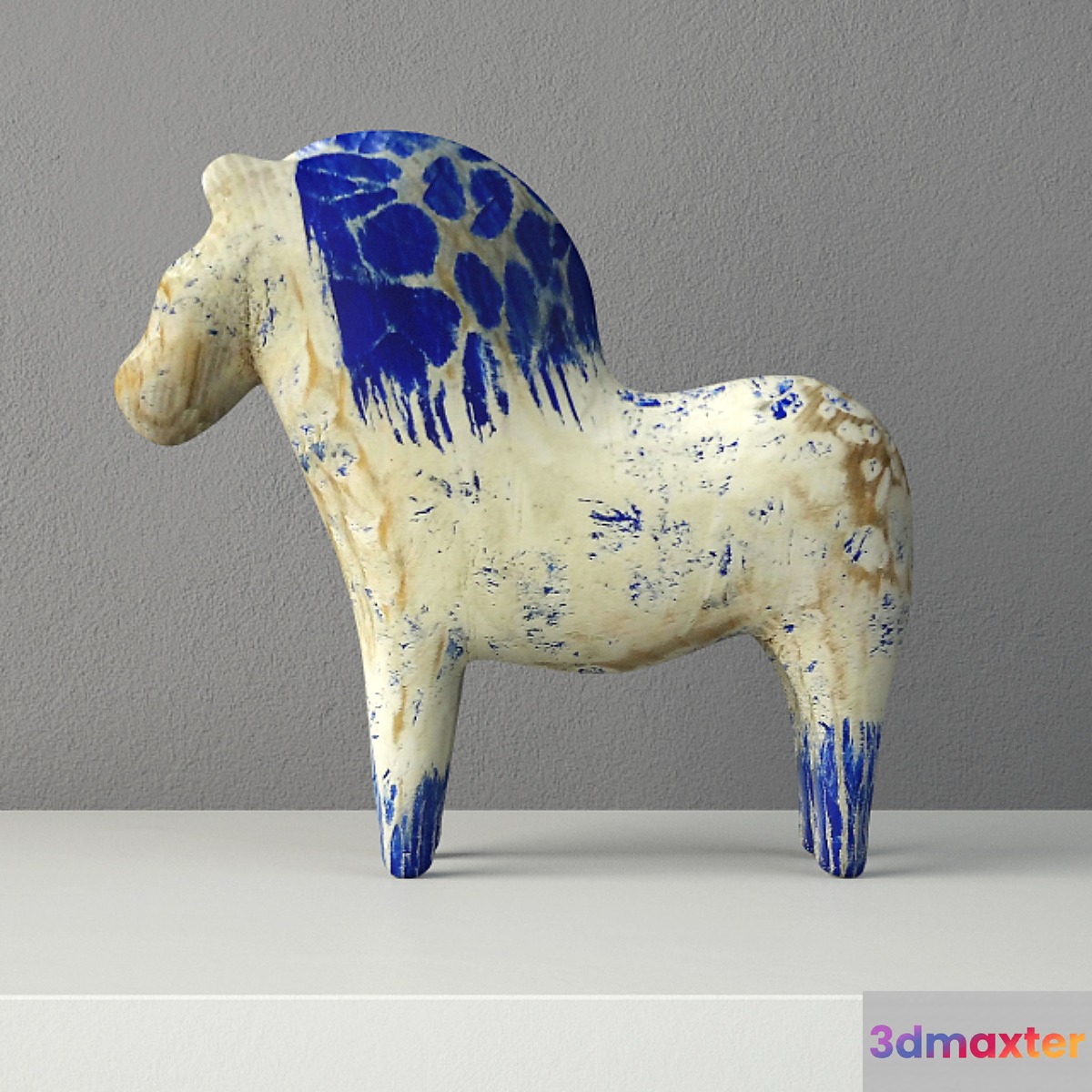 Swedish Dala Horse 3D Max