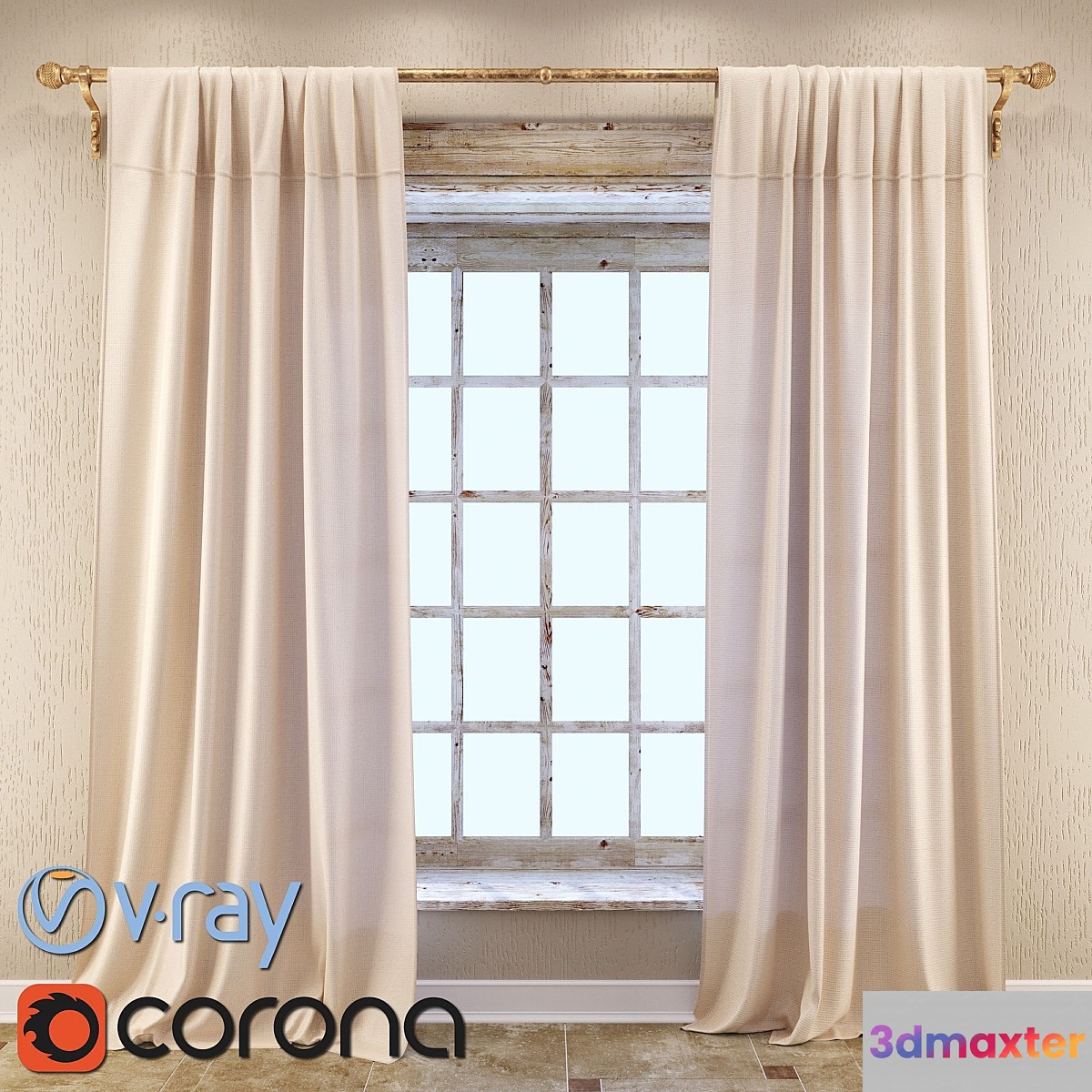 Curtain - No.9 3D Max