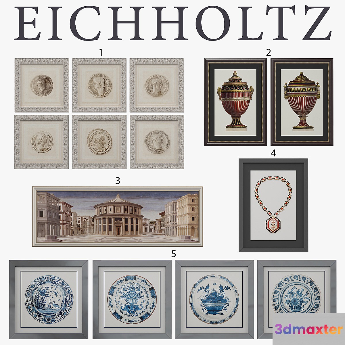 Eichholtz Prints - No.4 3D Max