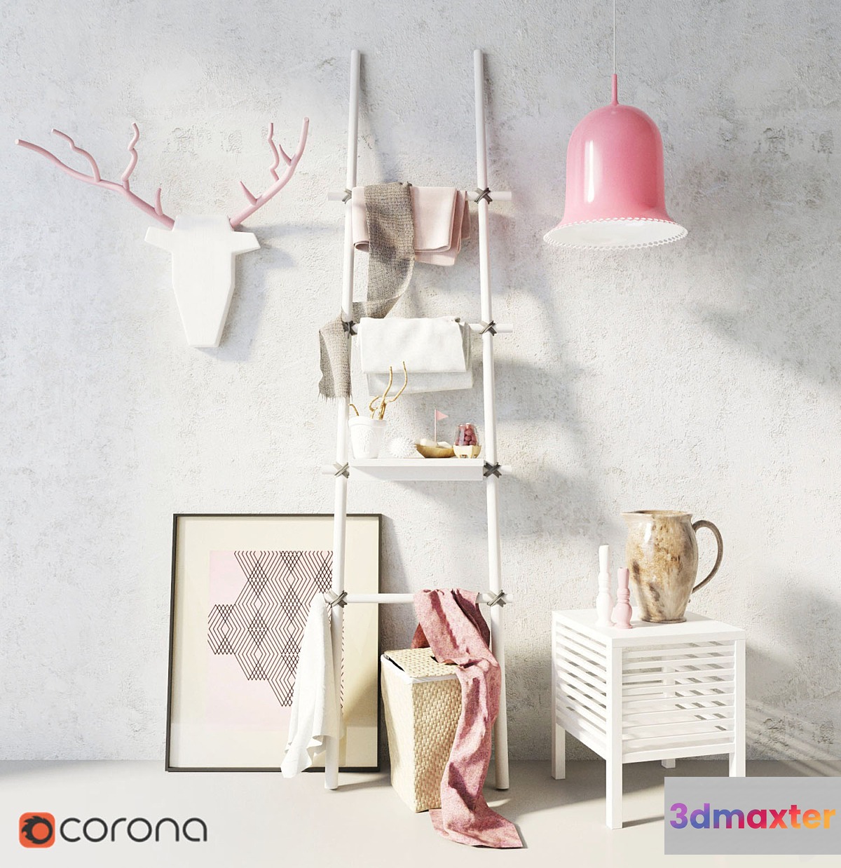 decor san site + Ladder-hanger 3D Max