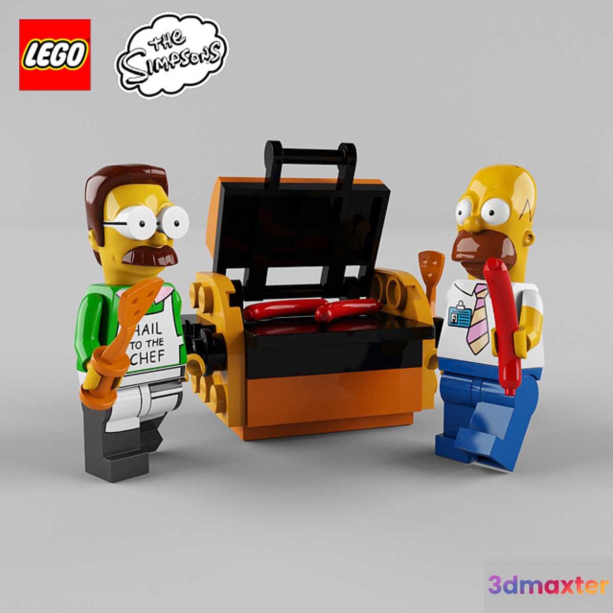 LEGO Simpsons 3D Max