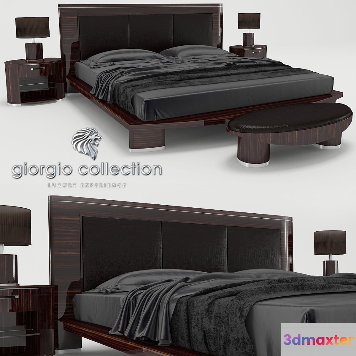 Bed Giorgio Collection series Luna