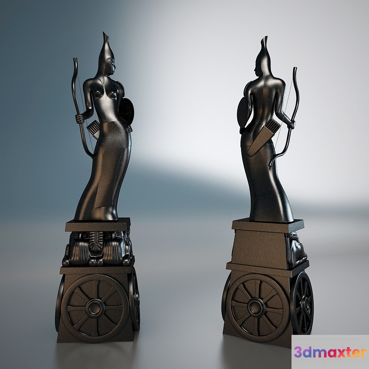 Saka warrior queen (skif queen-warrior) 3D Max
