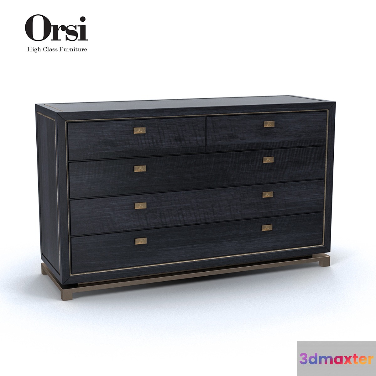 Orsi BRONZE CHEST of DRAWERS XII 3D Max