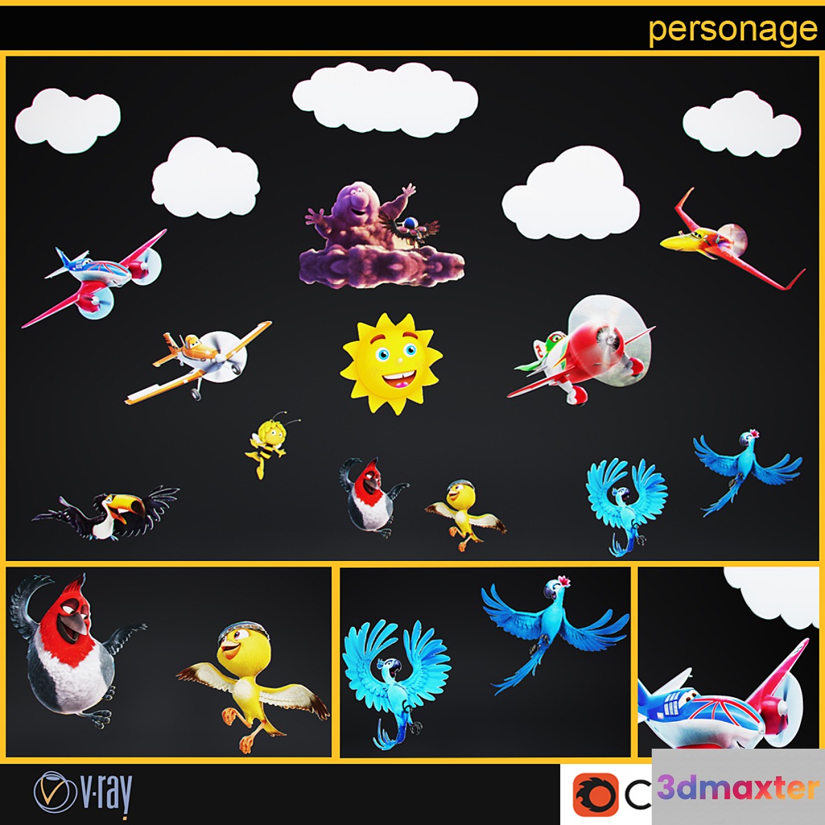 Characters 3D Max