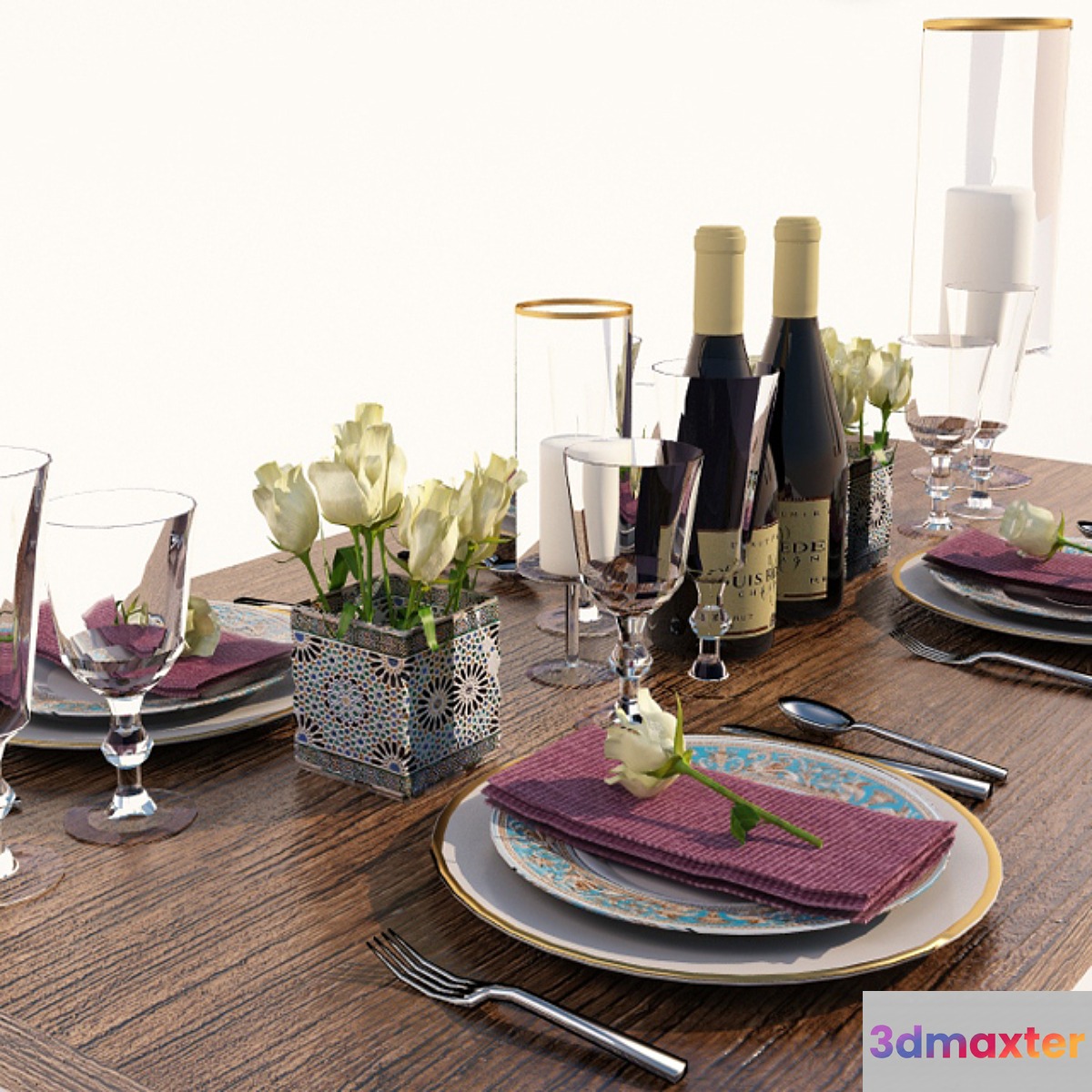 table setting 3D Max
