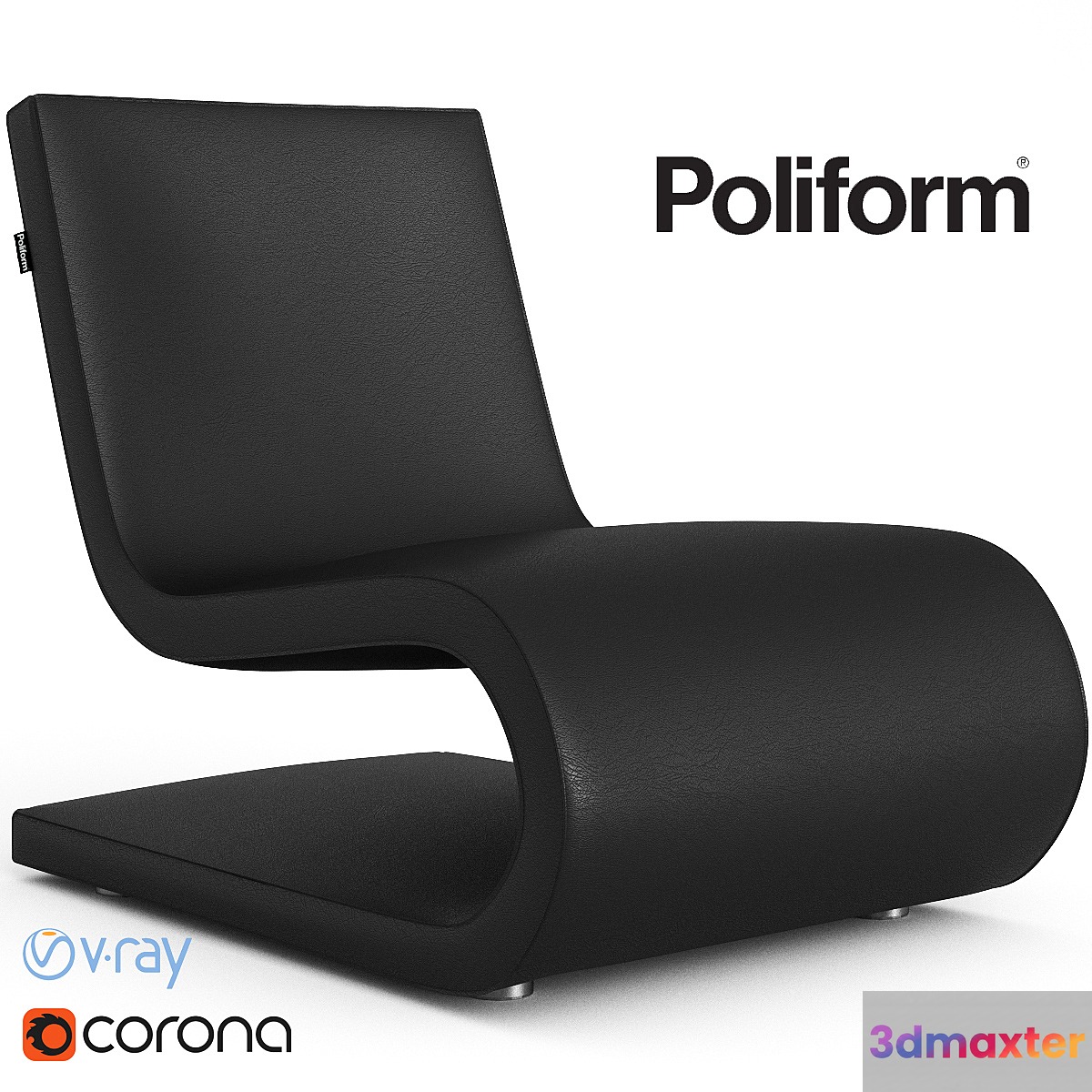 Armchair Poliform Snake 3D Max