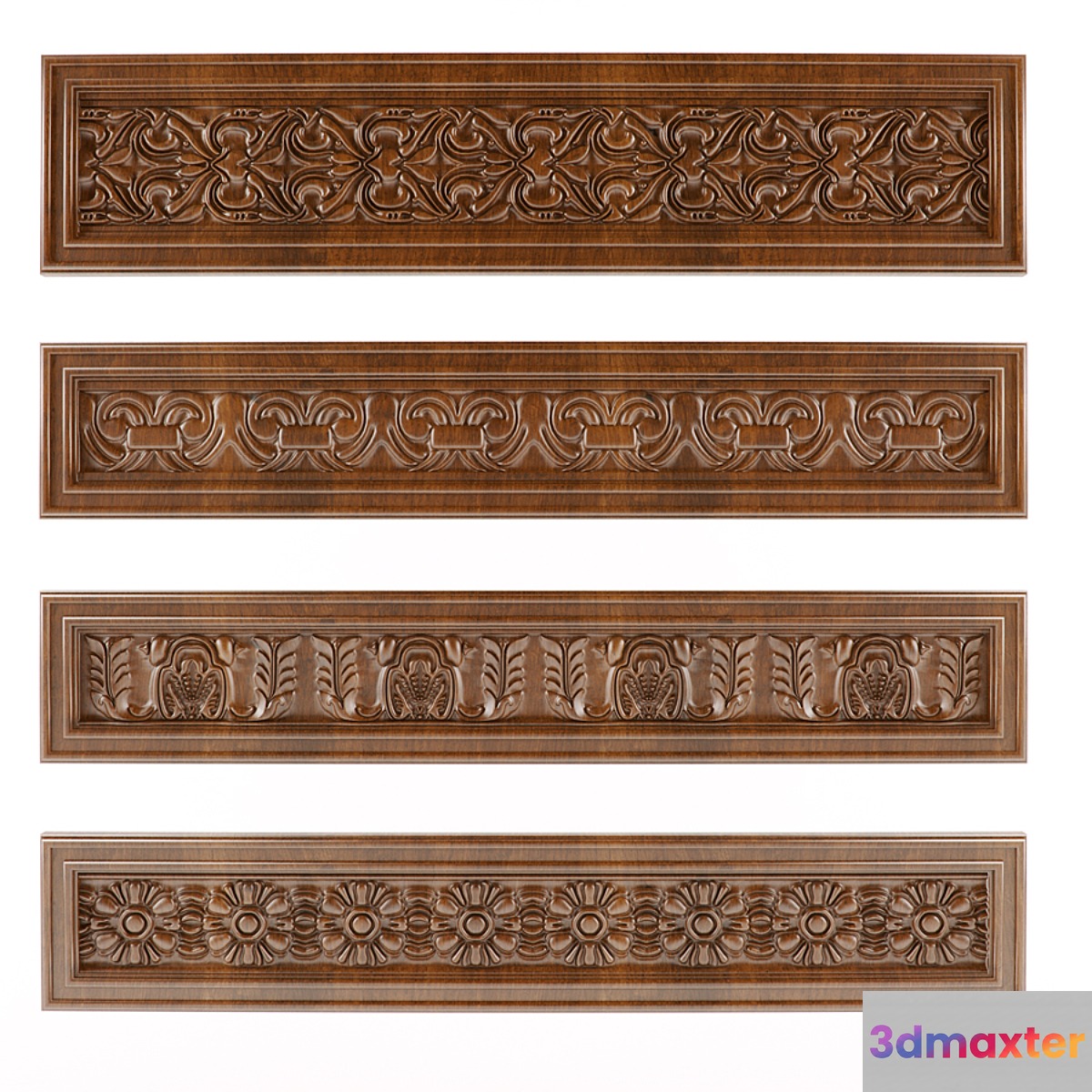 Carved friezes 3D Max